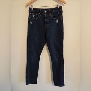 Levi's 501's Skinny Dark Indigo Jeans Buttonfly
